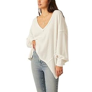 Free People Coraline Thermal Ivory SM (Women's 4-6)
